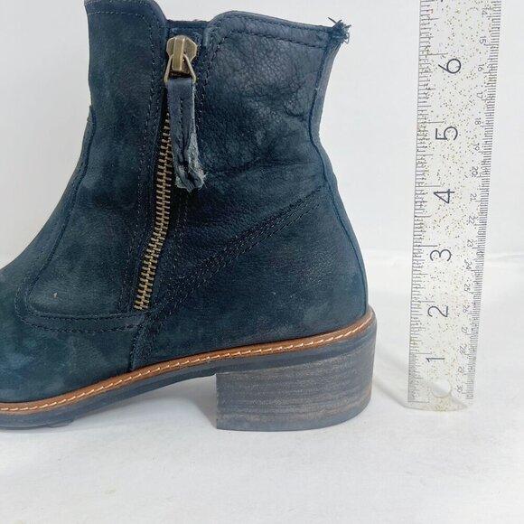 Paul Green Diego Booties Black Nuback Leather Women\'s Size 9